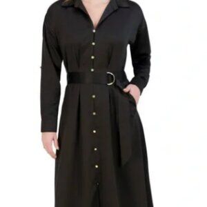 French Connection Women's Long Shirt Dress -‎ Medium